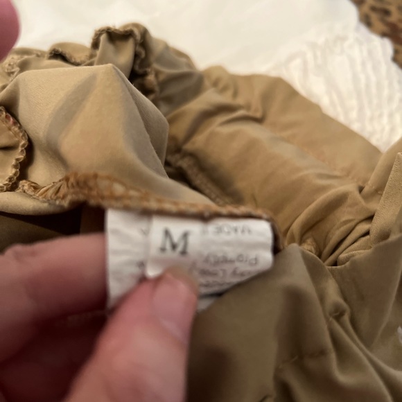 Tan pants with white blouse “Duo” Mossimo Blouse pants unknown. - Picture 4 of 8